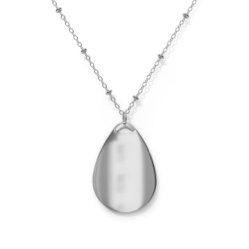 Faith Oval Necklace, Elegant Gift for Her, Inspirational Jewelry
