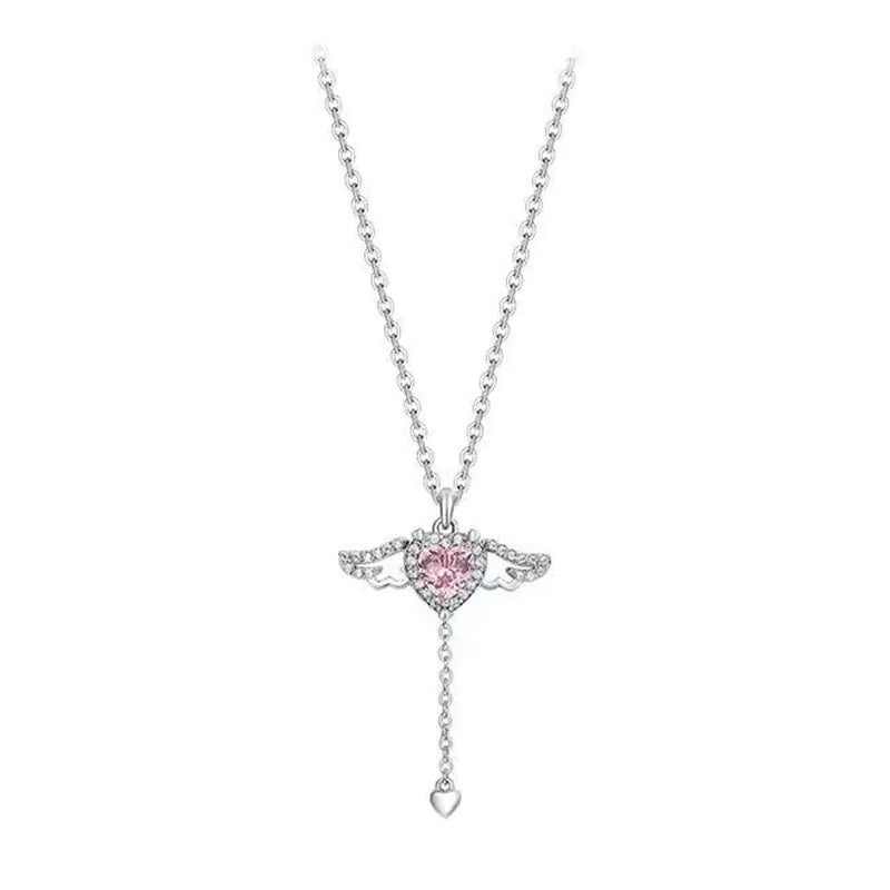 Enchanted Heart Wings Necklace