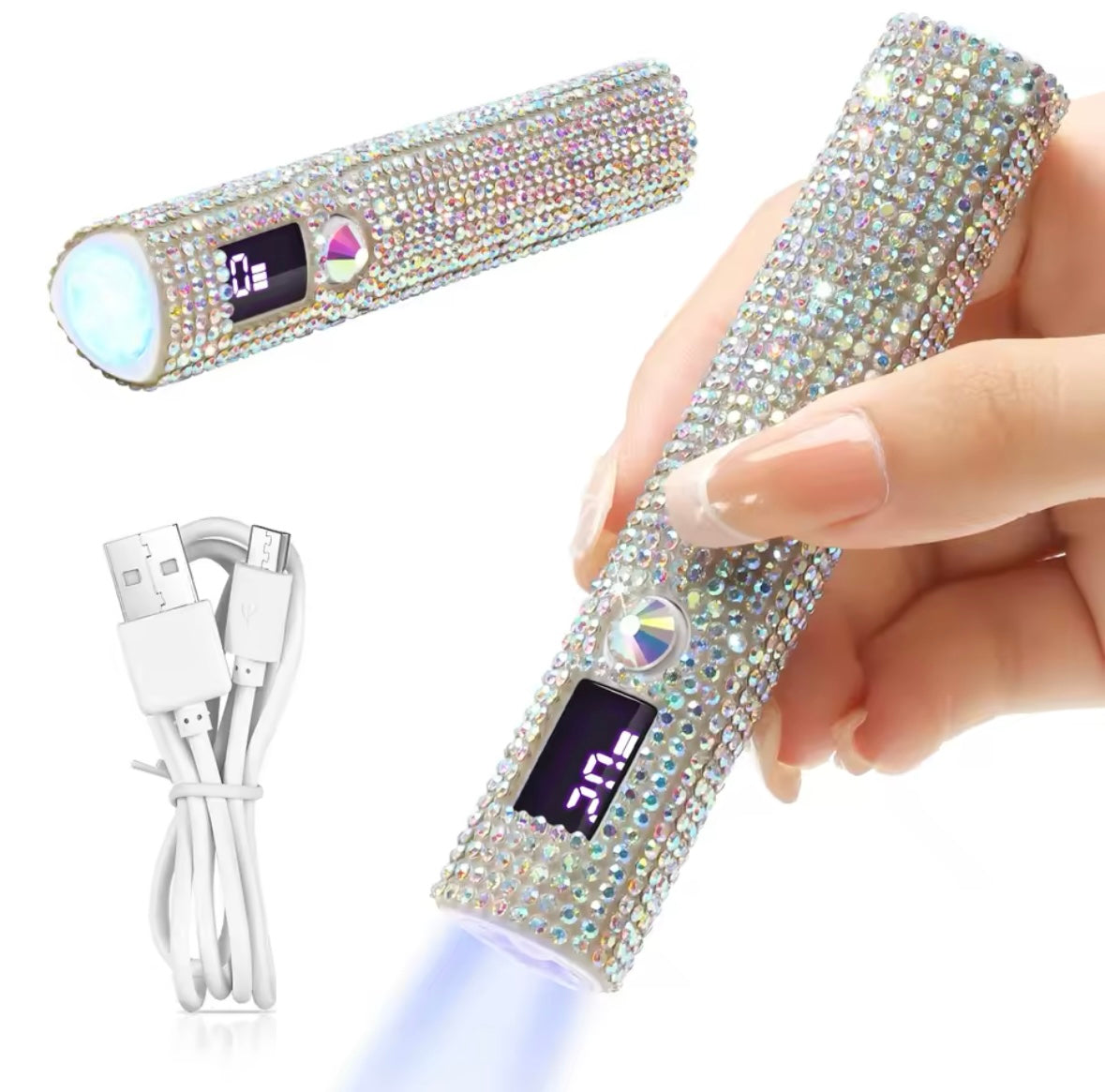 Portable Mini UV LED Nail Lamp – Cordless Rechargeable Nail Dryer for Gel Polish Fast Drying