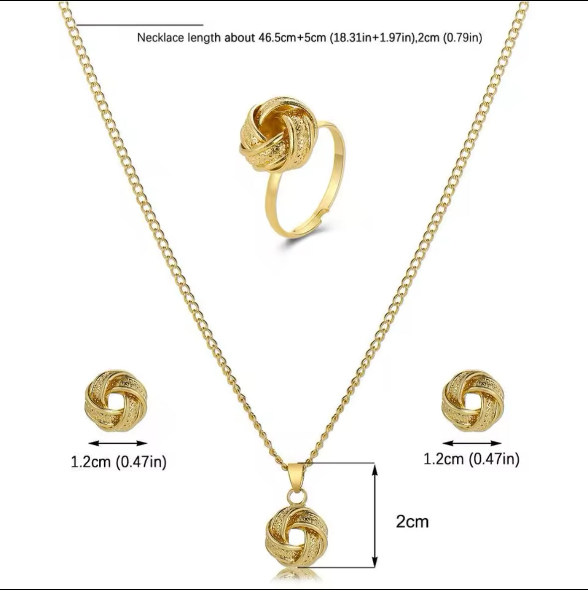 Elegant Jewelry Set for Her - Necklace, Earrings & Bracelet for Any Occasion