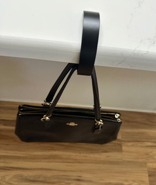 C-Shaped Aluminum Purse Hook & Headphone Hanger – Heavy Duty Desk Organizer for Bags, Headsets & More