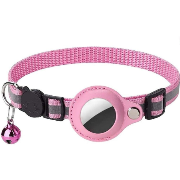 Anti-Lost Locator Tracker Cat Collar with Reflective Safety Strap & Protective Case
