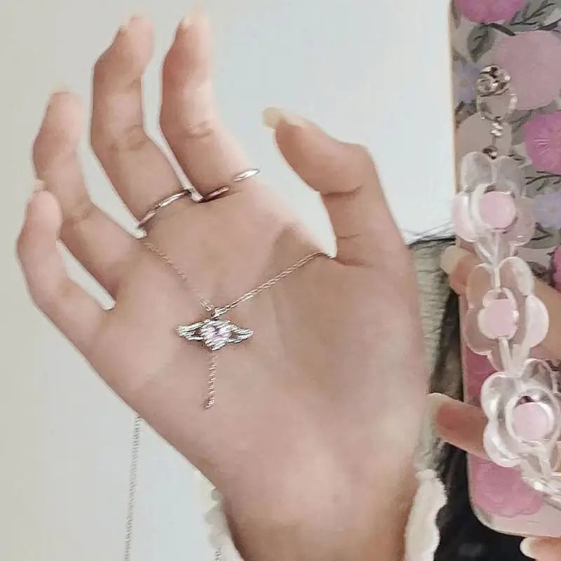 Enchanted Heart Wings Necklace