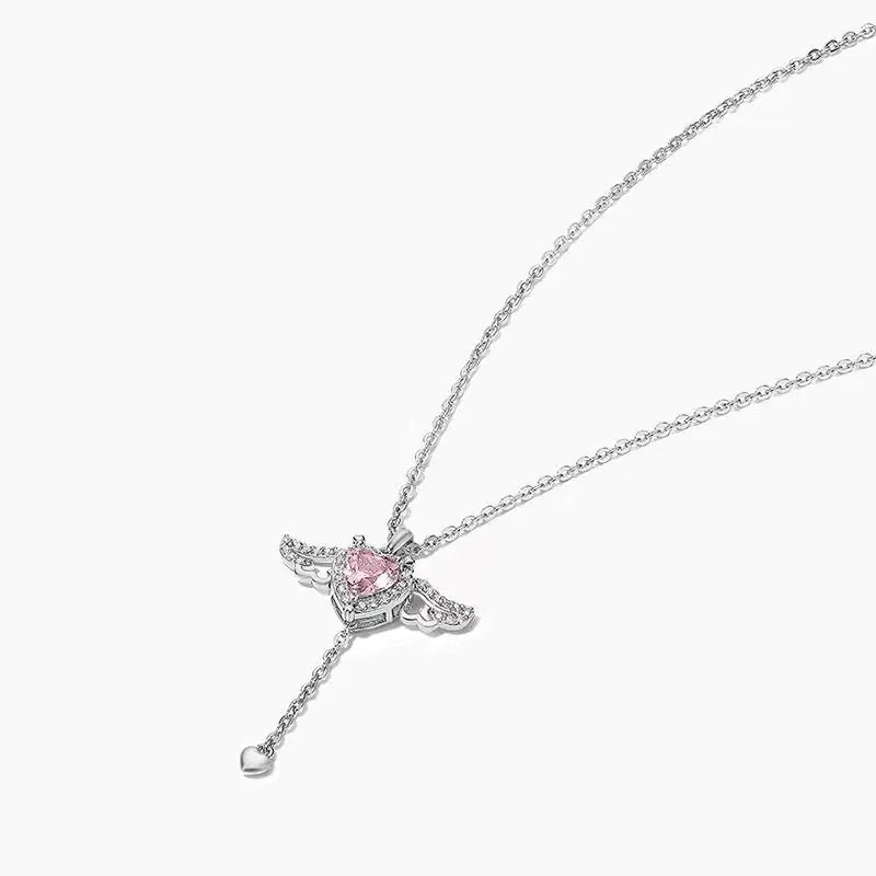 Enchanted Heart Wings Necklace