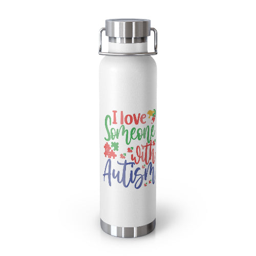 Autism Awareness Insulated Water Bottle - 22oz, Eco-Friendly Travel Flask, Gift for Parents, Motivational Drinkware, Support Autism