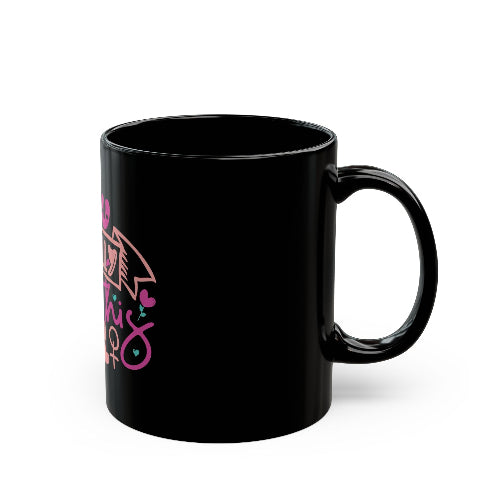 Motivational Black Ceramic Mug - "You Totally Got This Girl" - 11 oz