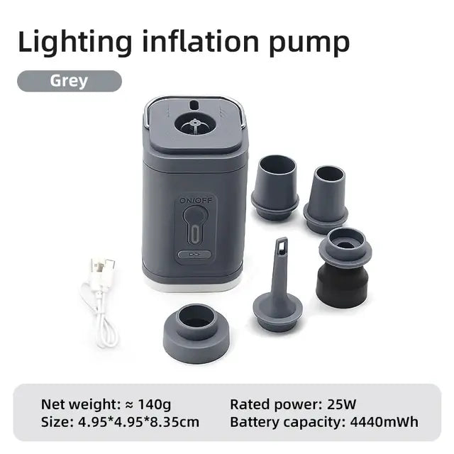 3 in 1 Electric Air Pump With Light