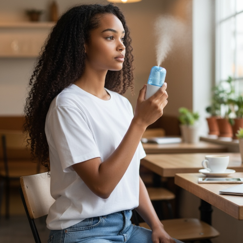 Mini Humidifier Portable Rechargeable Small Personal Face Sprayer Cool Mist