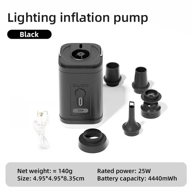 3 in 1 Electric Air Pump With Light