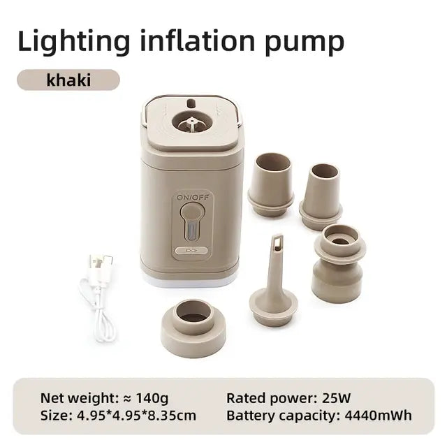 3 in 1 Electric Air Pump With Light