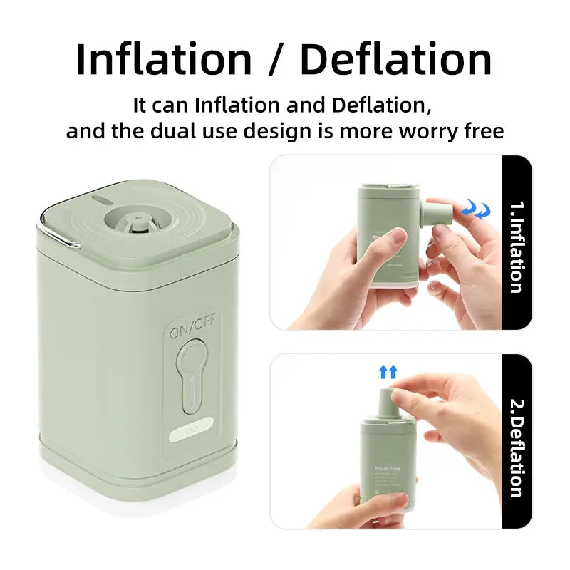 3 in 1 Electric Air Pump With Light