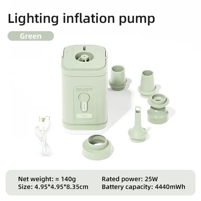 3 in 1 Electric Air Pump With Light